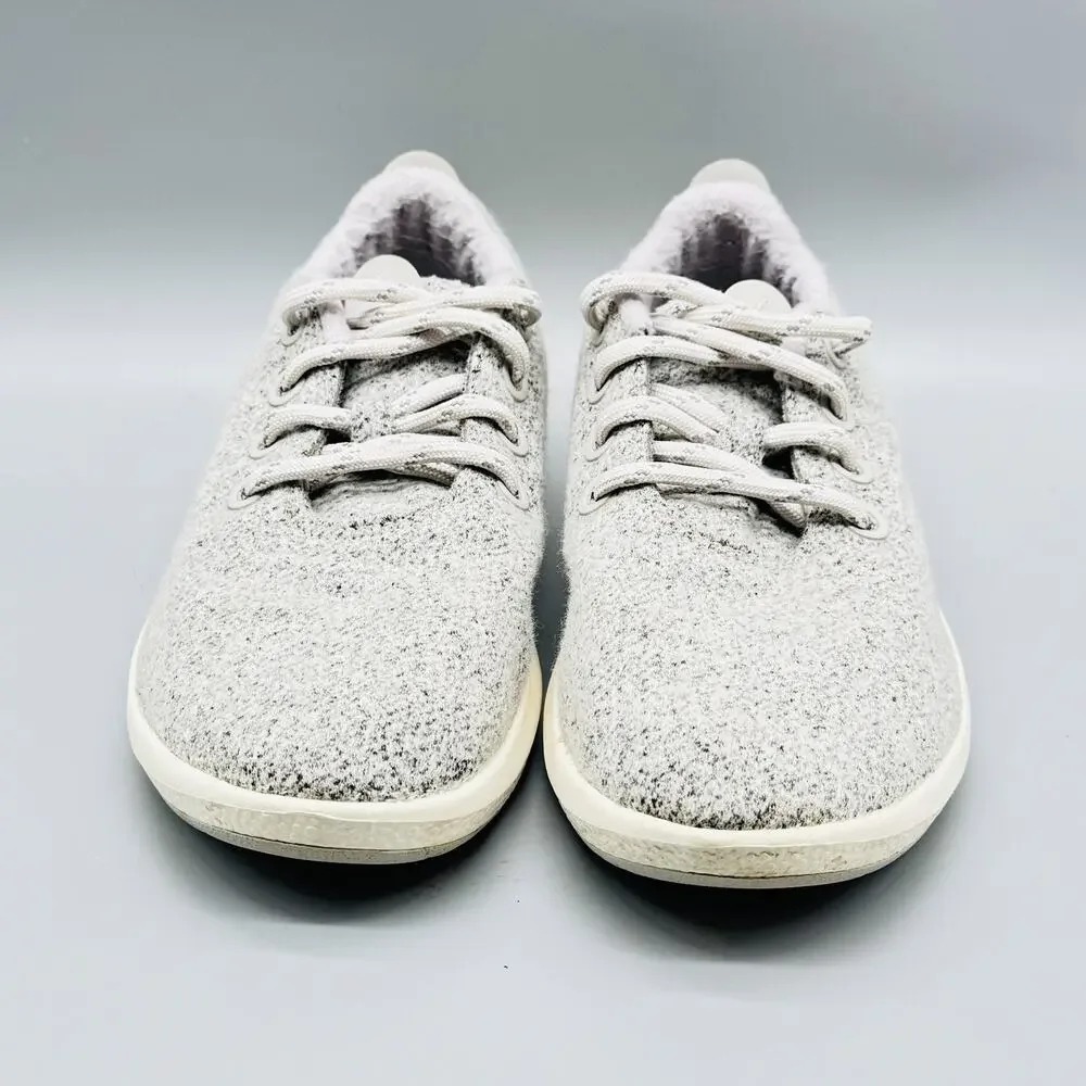 Allbirds Wool Runners Shoes Womens 8 Light Gray Merino Lace Up Sustainable Comfo